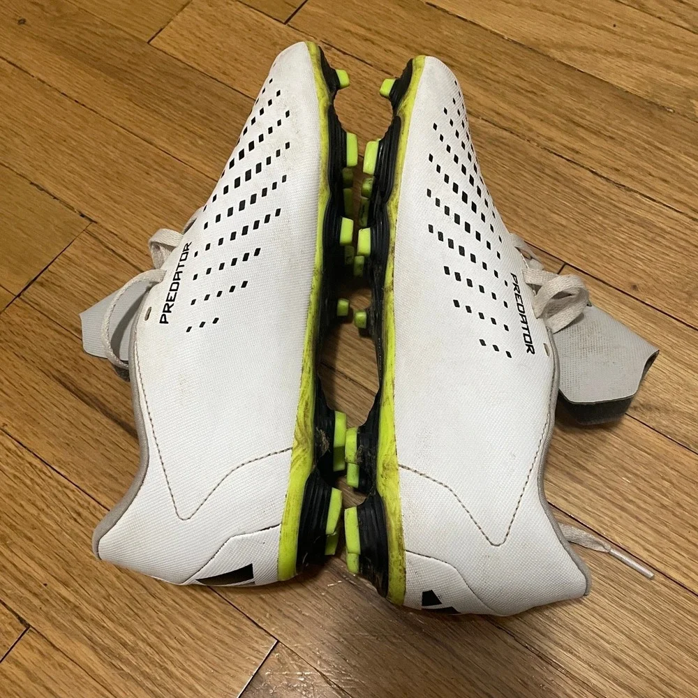 Adidas Predator Freak‎ FG Soccer Football Cleats White Black Men's 6 US